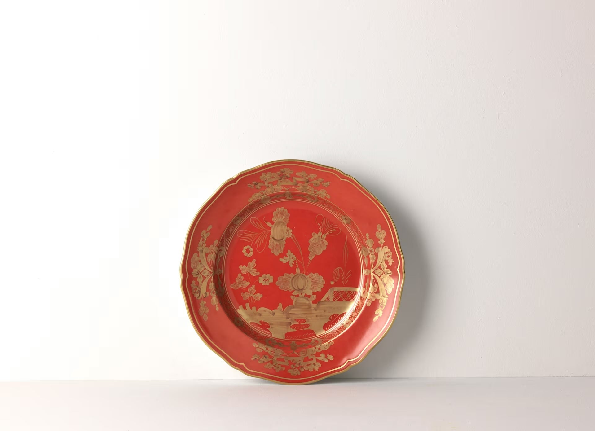 Ginori Oriente Italiano Flat Dessert Plate - Rubrum