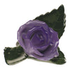 Herend Decorative Rose on Leaf - Lavender