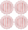Juliska Coral Cabana Stripe Dinner Plate S/4 - Melamine