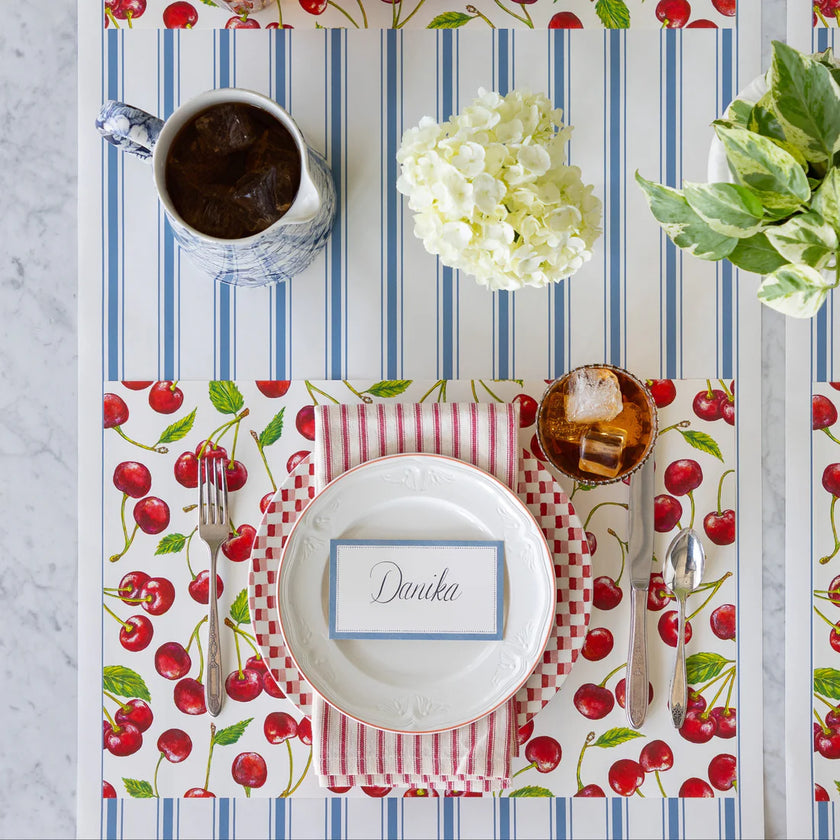 Hester & Cook Cherries Paper Placemat
