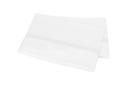 Matouk Amara Triple Pearl Flat Sheet - White