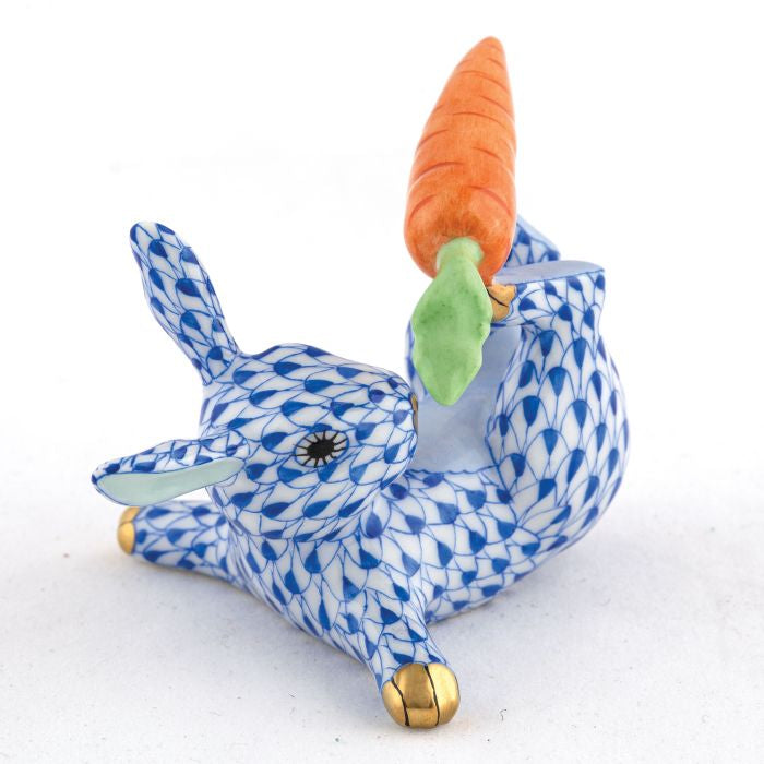 Herend Decorative Juggler Bunny - Sapphire