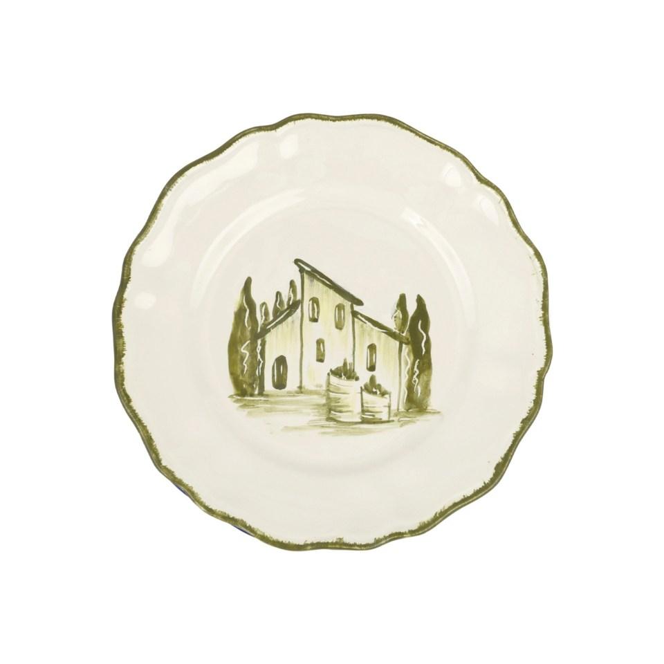 Vietri Borgo Verde Salad Plate