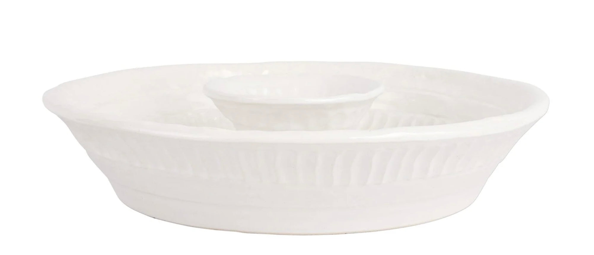 Vietri Pietra Serena Chip and Dip Bowl