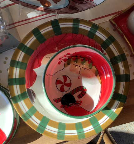 Vietri Old St. Nick Candy Bowl