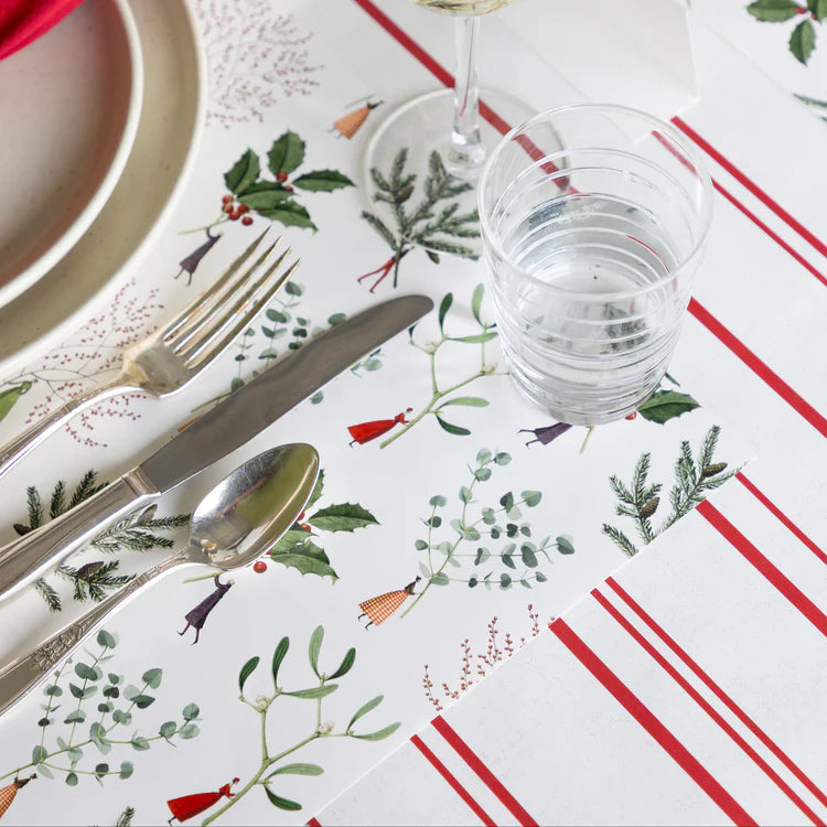 Hester & Cook Antique Red Stripe Table Runner