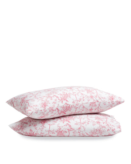 Petite Plume Pillow Cases - Pink Toile