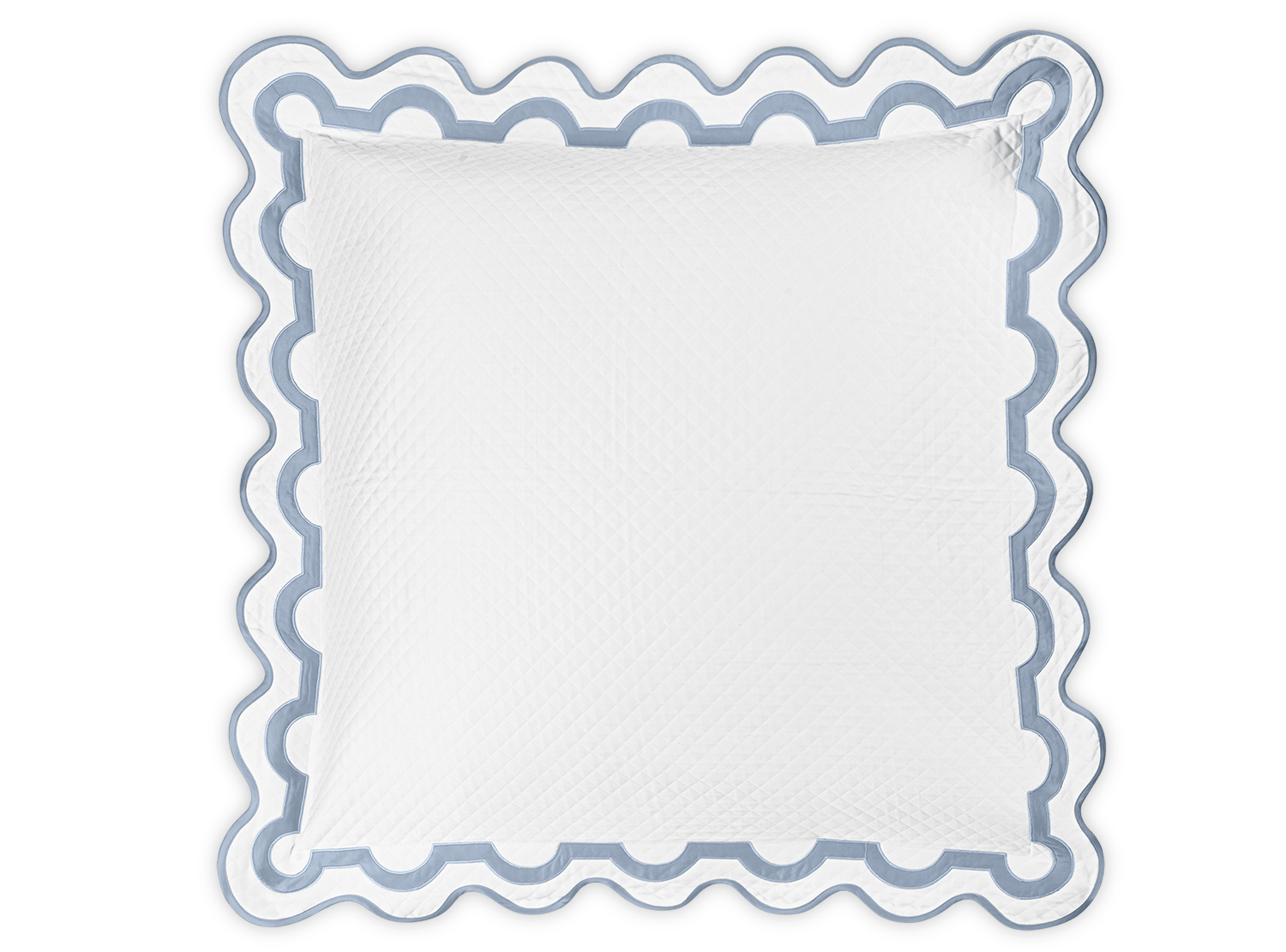 Matouk Mirasol Matelasse Sham - Hazy Blue