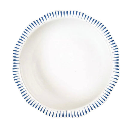 Juliska Sitio Stripe 12in Serving Bowl- Delft Blue