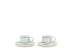 Ginori Diva Espresso Set for Two - Celeste