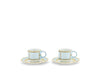 Ginori Diva Espresso Set for Two - Celeste
