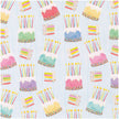 CasparI Birthday Cake Wrapping Paper