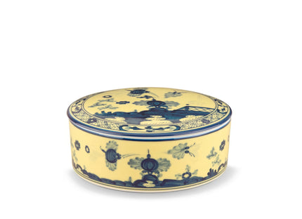 Ginori Oriente Italiano Round Box with Cover - Citrino