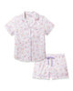 Petite Plume Women’s Short Twill Pajama Set - Seashell Splendor