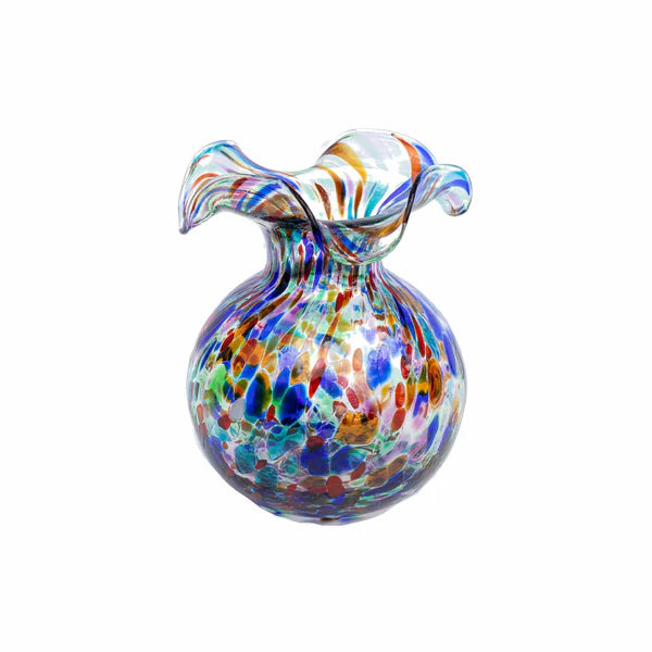 Vietri Hibiscus Glass Bud Vase