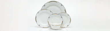 Herend Princess Victoria Salad Plate - Light Blue