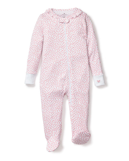 Petite Plume Baby Pima Ruffle Collar Romper - Sweethearts