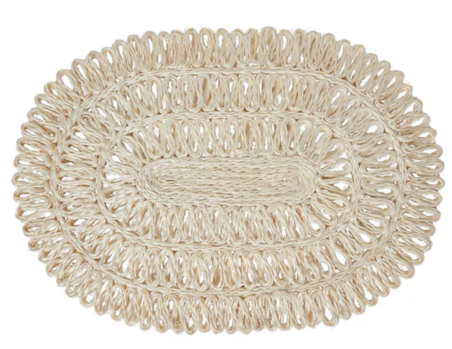 Juliska Straw Loop Oval Placemat