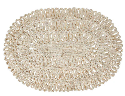 Juliska Straw Loop Oval Placemat