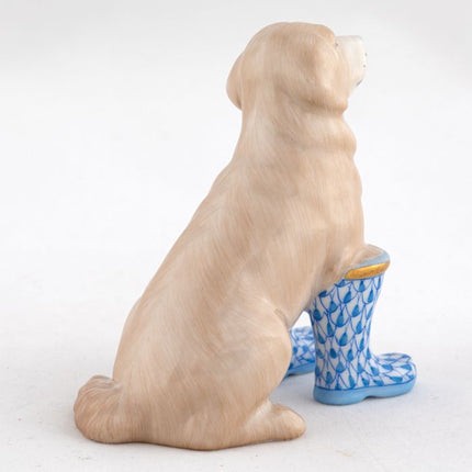 Herend Decorative Rainy Day Retriever - Blue