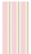 Hester & Cook Pink & Gold Awning Stripe Paper Guest Napkins