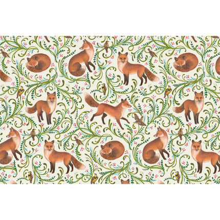 Hester & Cook Fanciful Foxes Paper Placemat