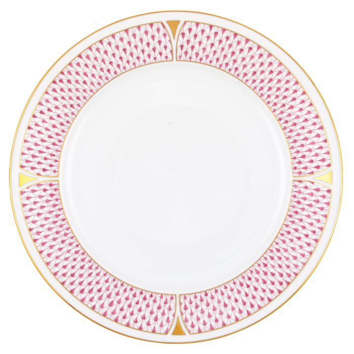 Herend Art Deco Dinner Plate - Raspberry