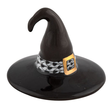 Herend Decorative Witch Hat - Black