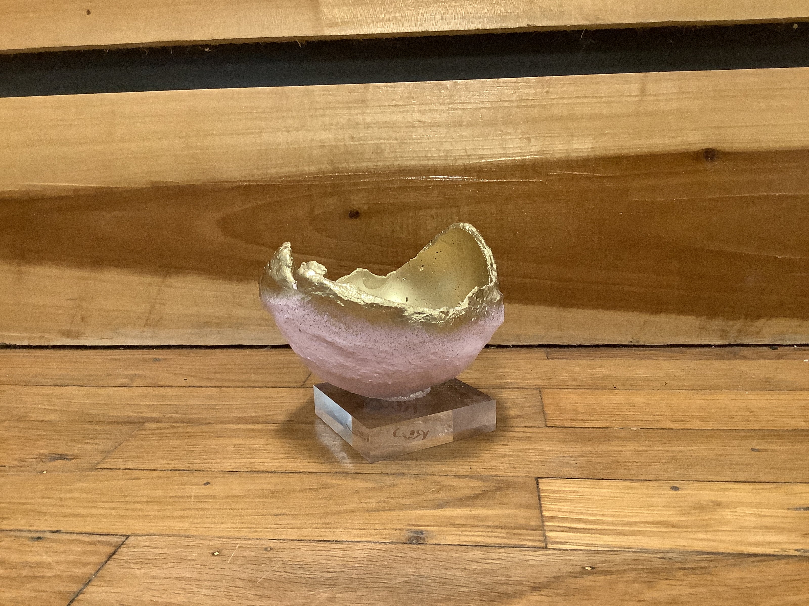 Riverwoods Arts Concrete Bowl - Mini Pink/Gold