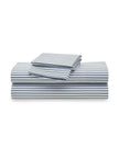 Petite Plume Luxe Premium Cotton Bed Sheets - Navy French Ticking