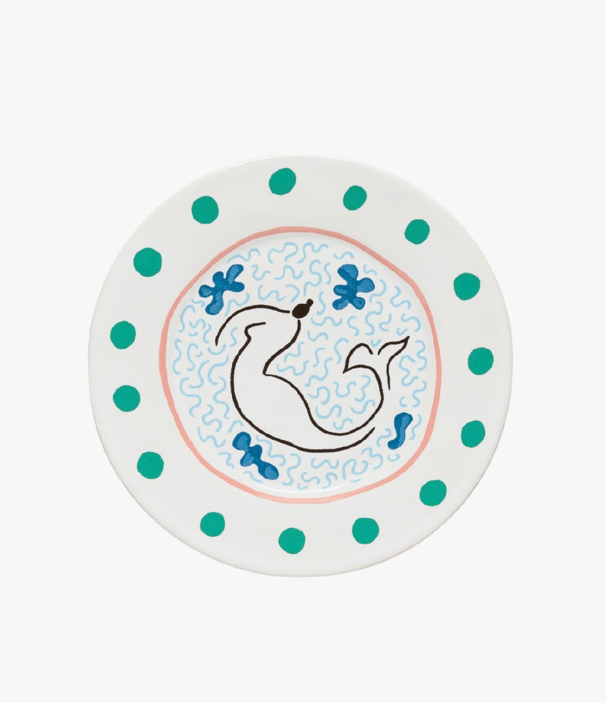 Costa Nova Summer Bliss Salad Plate - Mermaid