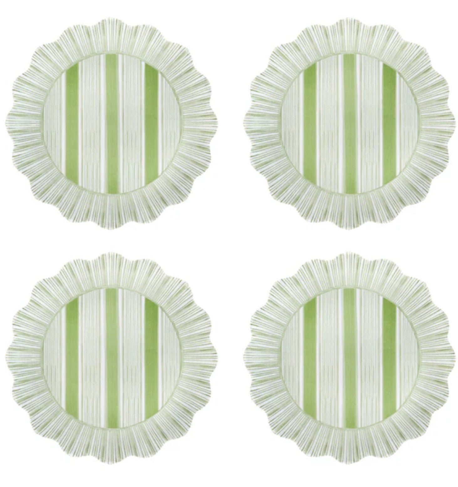 Juliska Seagrass Cabana Stripe Dessert/Salad Plate S/4 - Melamine