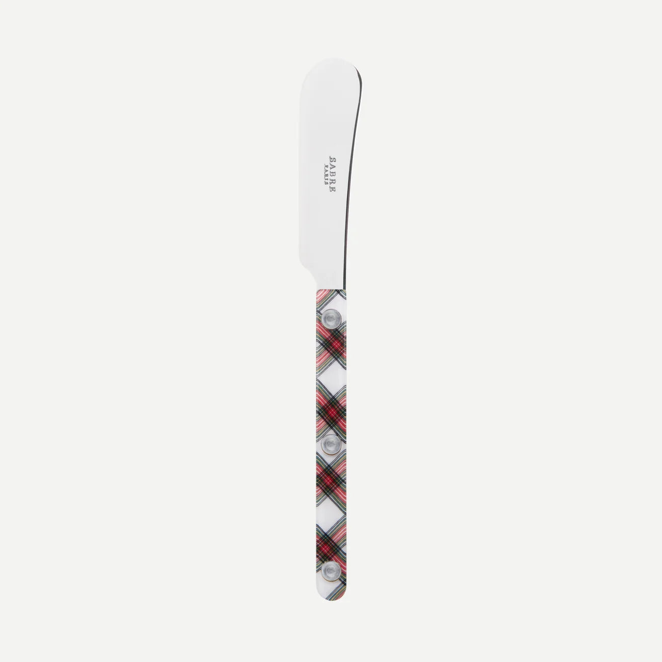 Sabre Bistrot Butter Spreader - White Tartan