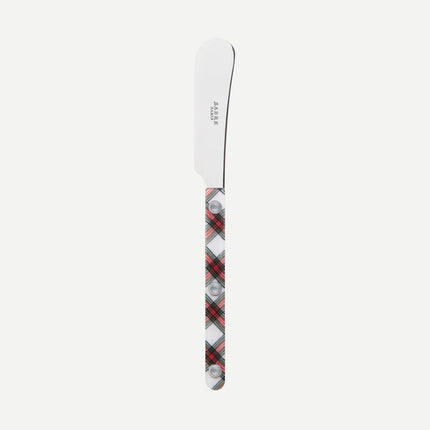 Sabre Bistrot Butter Spreader - White Tartan