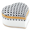 Herend Decorative Heart Box - Black