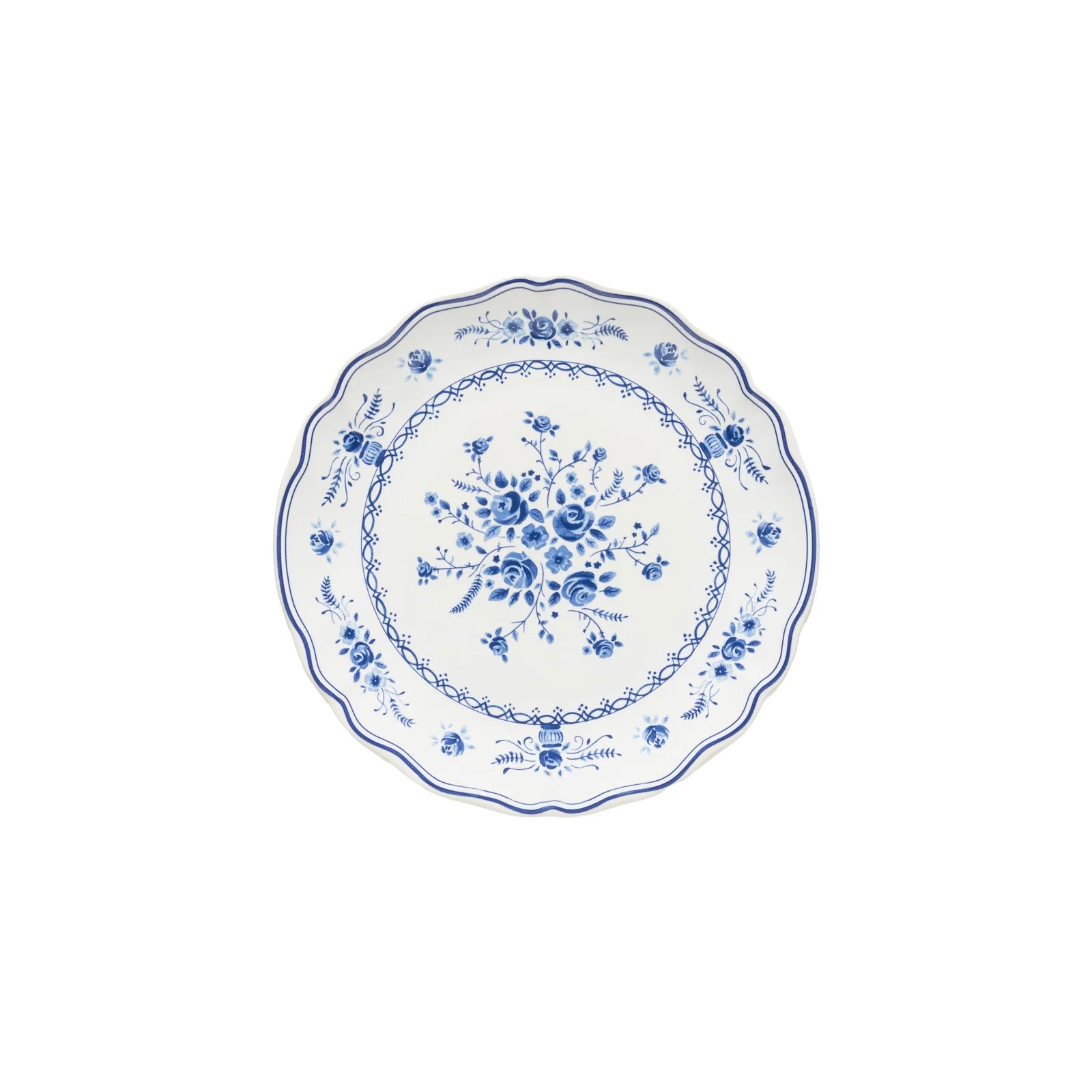 Costa Nova Vila Salad Plate - White/Blue