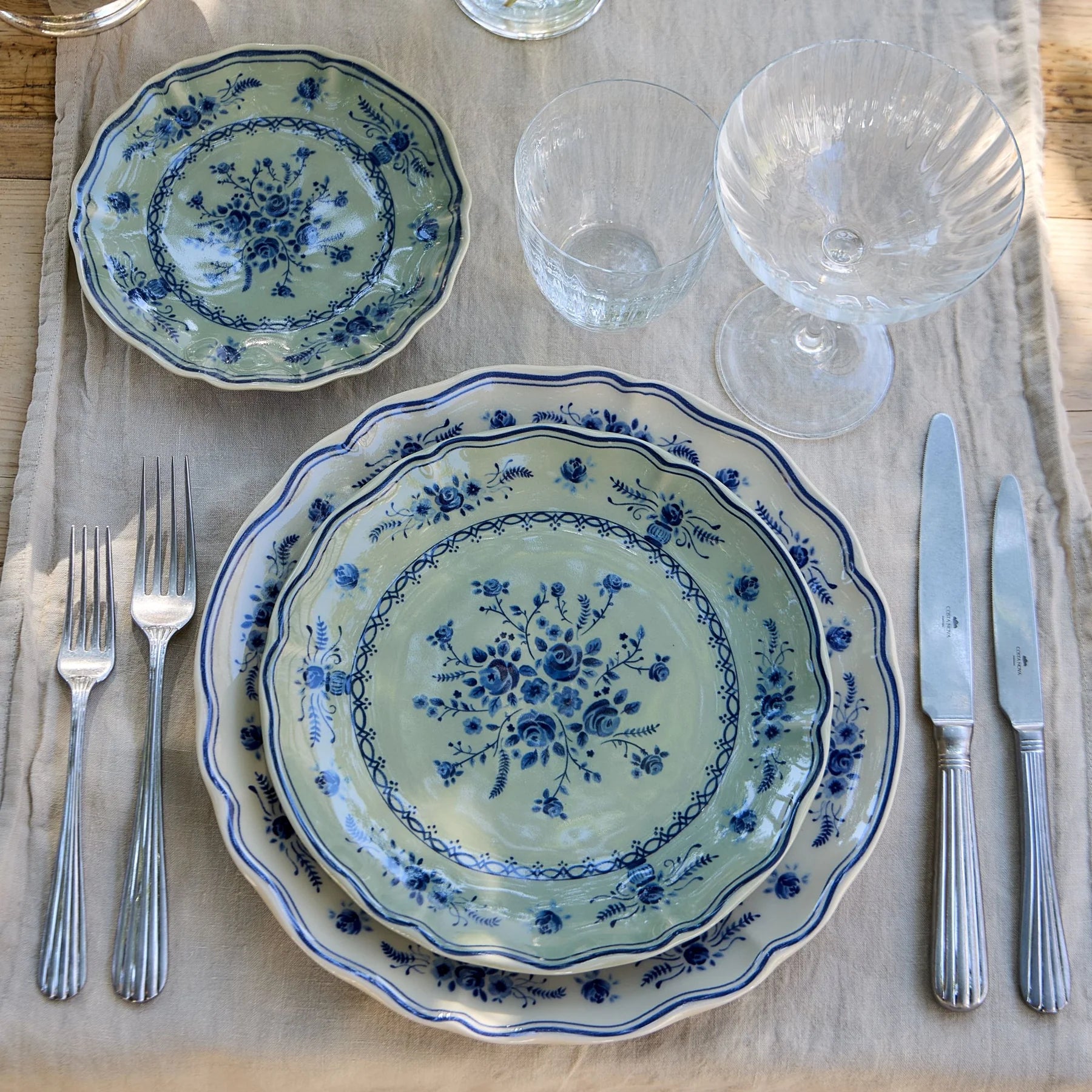 Costa Nova Duoro Flatware Set - Brushed