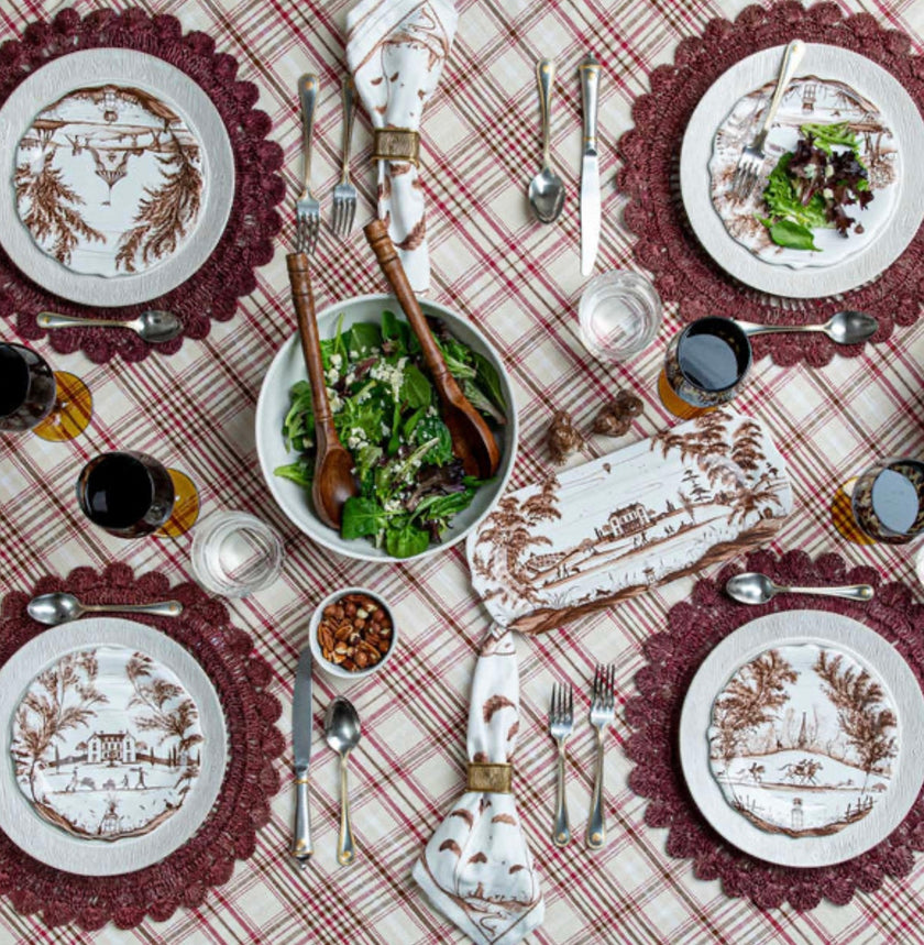 Juliska Country Estate Harvest Party Dessert/Salad Plate Assorted Set/4