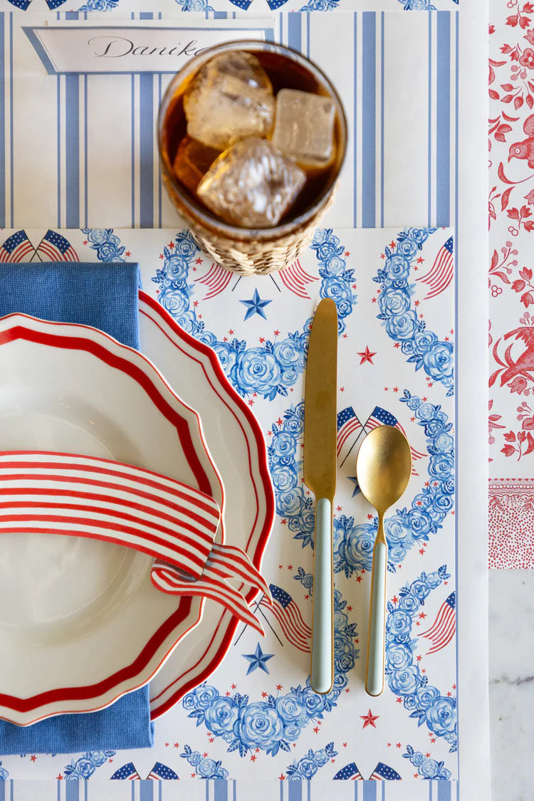 Hester & Cook American Floral Paper Placemat