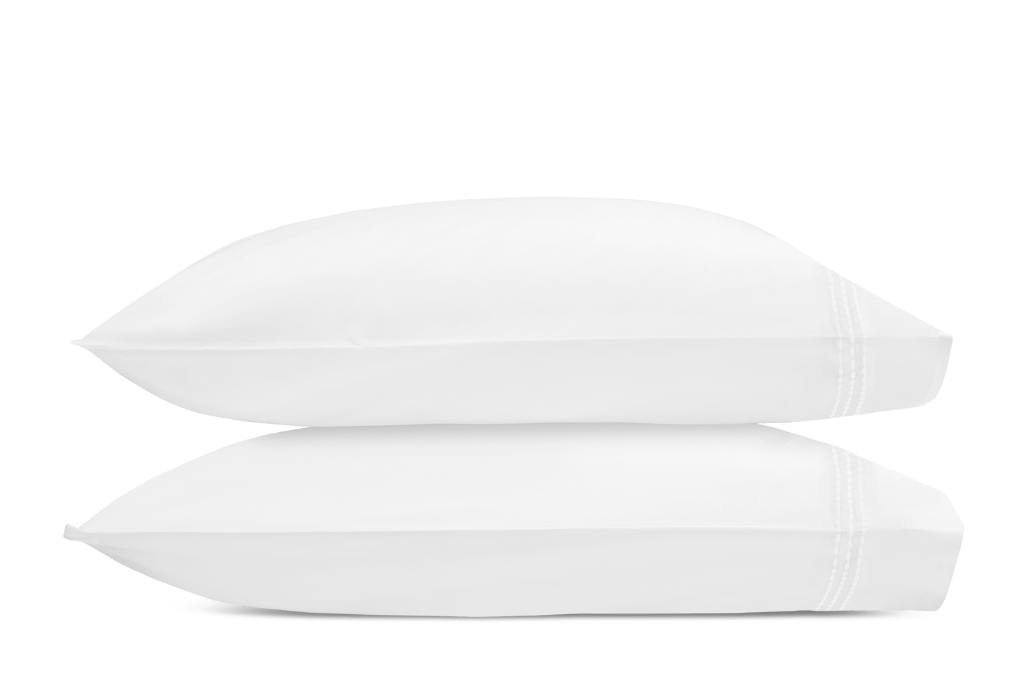 Matouk Amara Triple Pearl Pillow Case Pair - White