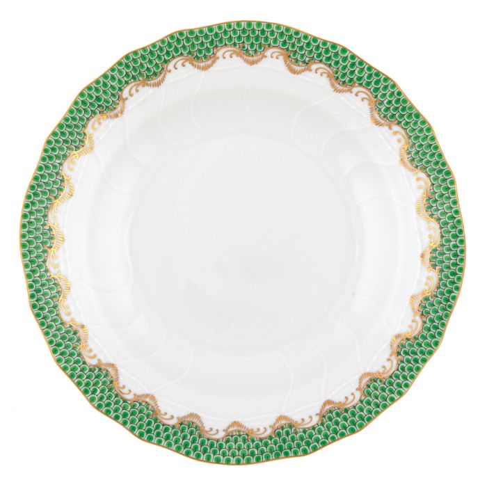 Herend Fishscale Dessert Plate - Jade