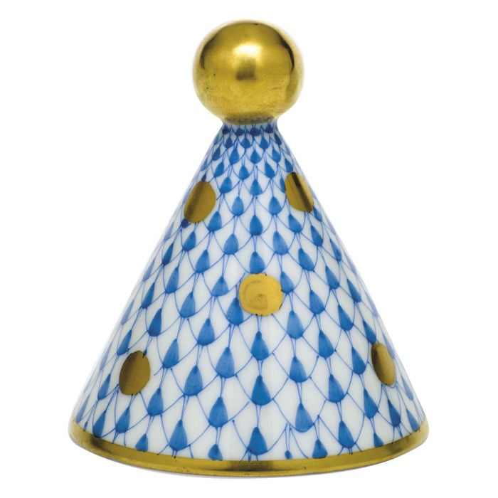 Herend Decorative Party Hat - Blue