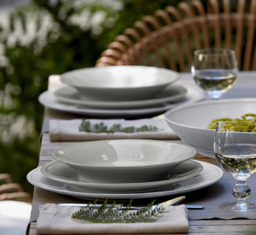 Costa Nova Friso Dinner Plate - Gray