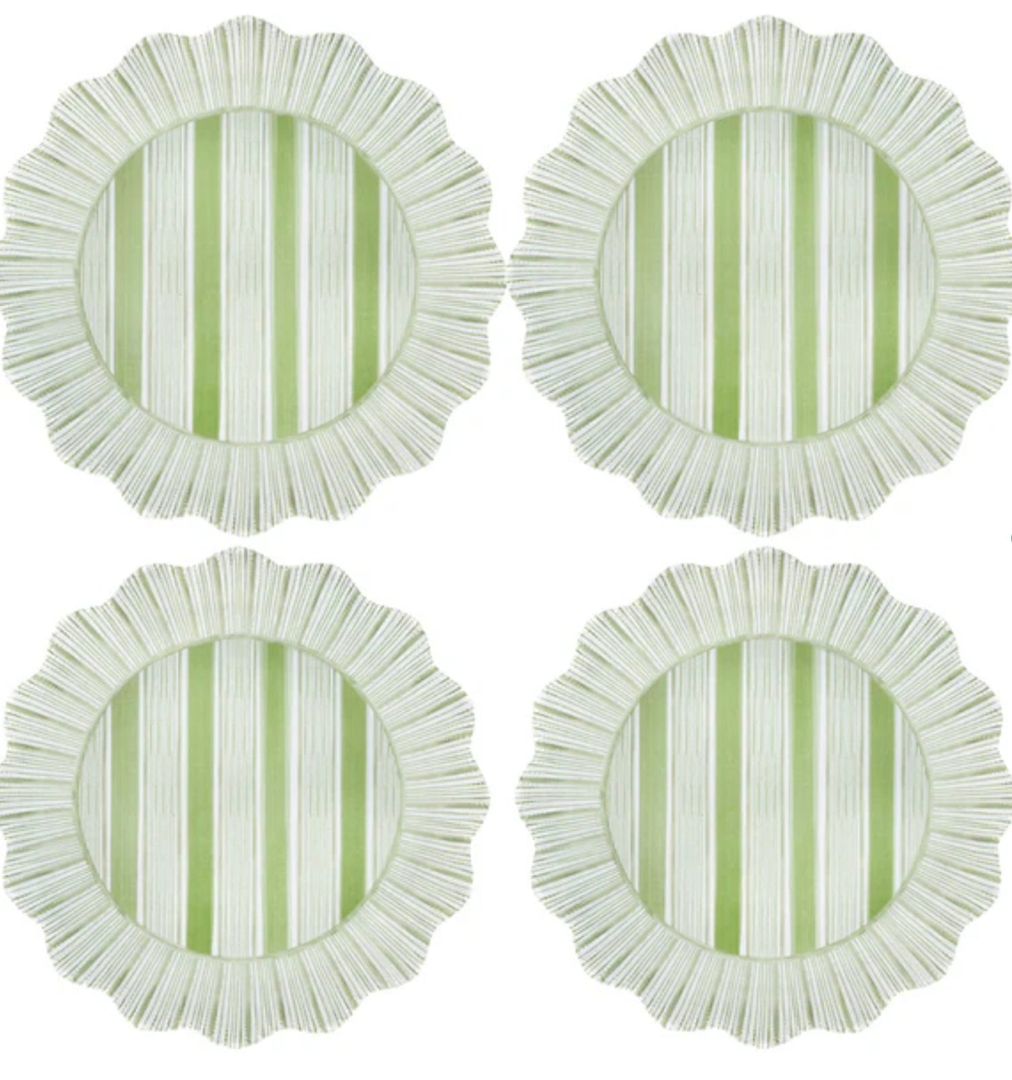 Juliska Seagrass Cabana Stripe Dinner Plate S/4 - Melamine