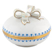 Herend Decorative Round Box with Bow - Blue