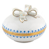 Herend Decorative Round Box with Bow - Blue