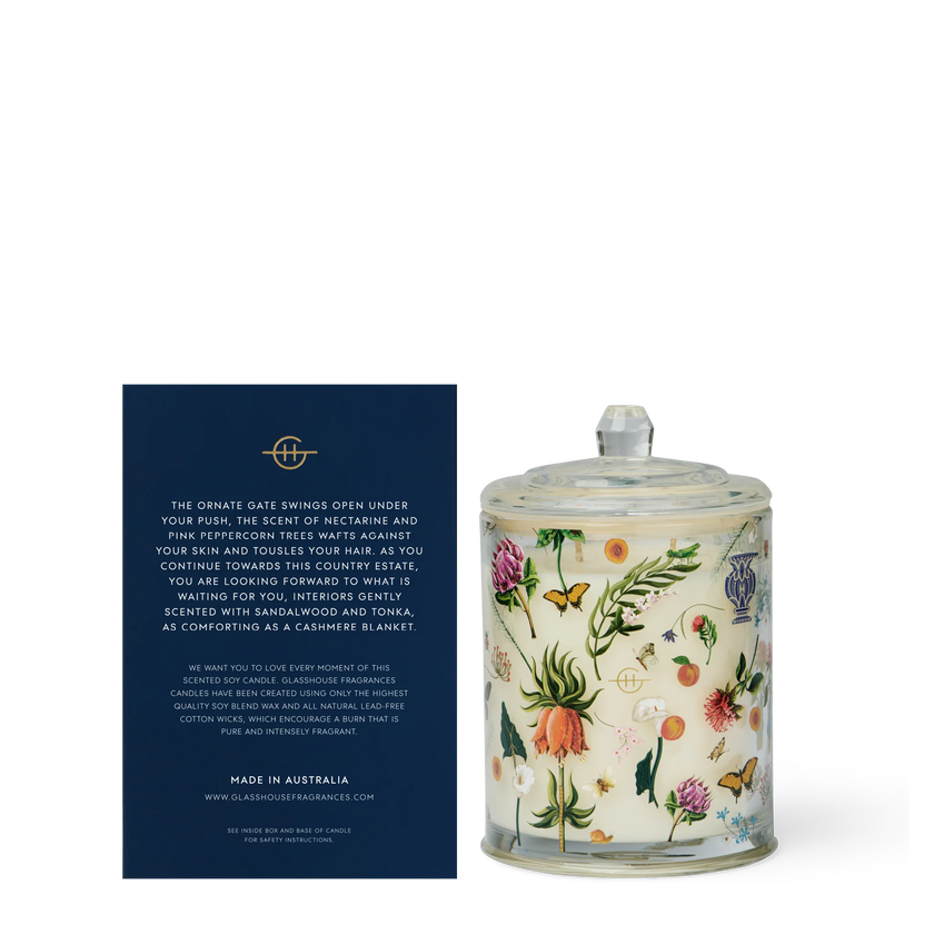 Glasshouse Country Couture Cashmere & Nectarine Candle