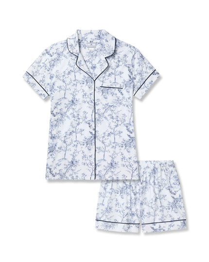 Petite Plume Women’s Pima Short Pajama Set - Timeless Toile