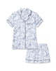 Petite Plume Women’s Pima Short Pajama Set - Timeless Toile