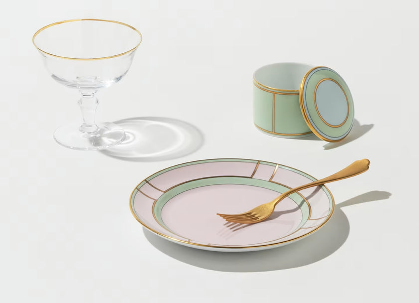 Ginori Diva Round Dessert Plate - Rosa